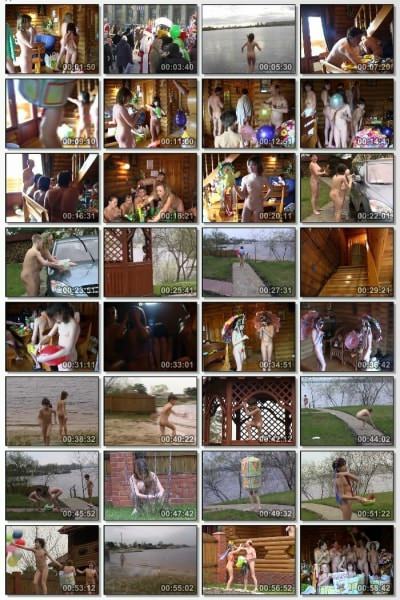 家族ヌーディズムビデオカーニバルと裸楽しいです | Family nudism video carnival and naked fun [European naturism]