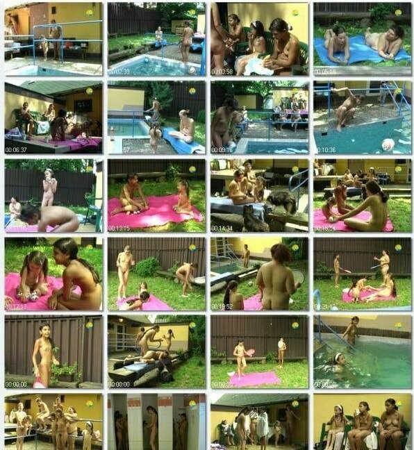 プールビデオで大人と若いヌーディスト | Adults and young nudists in the pool video - Poruba girls afternoon [European naturism]