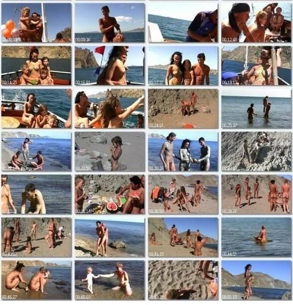 HDビデオの海の冒険大人と若いヌーディスト | HD video sea adventure adults and young nudists [European naturism]